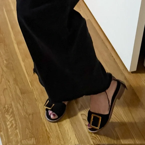 Jeffrey Campbell for Free People Black Drew Slide Sandals - Picture 12 of 14